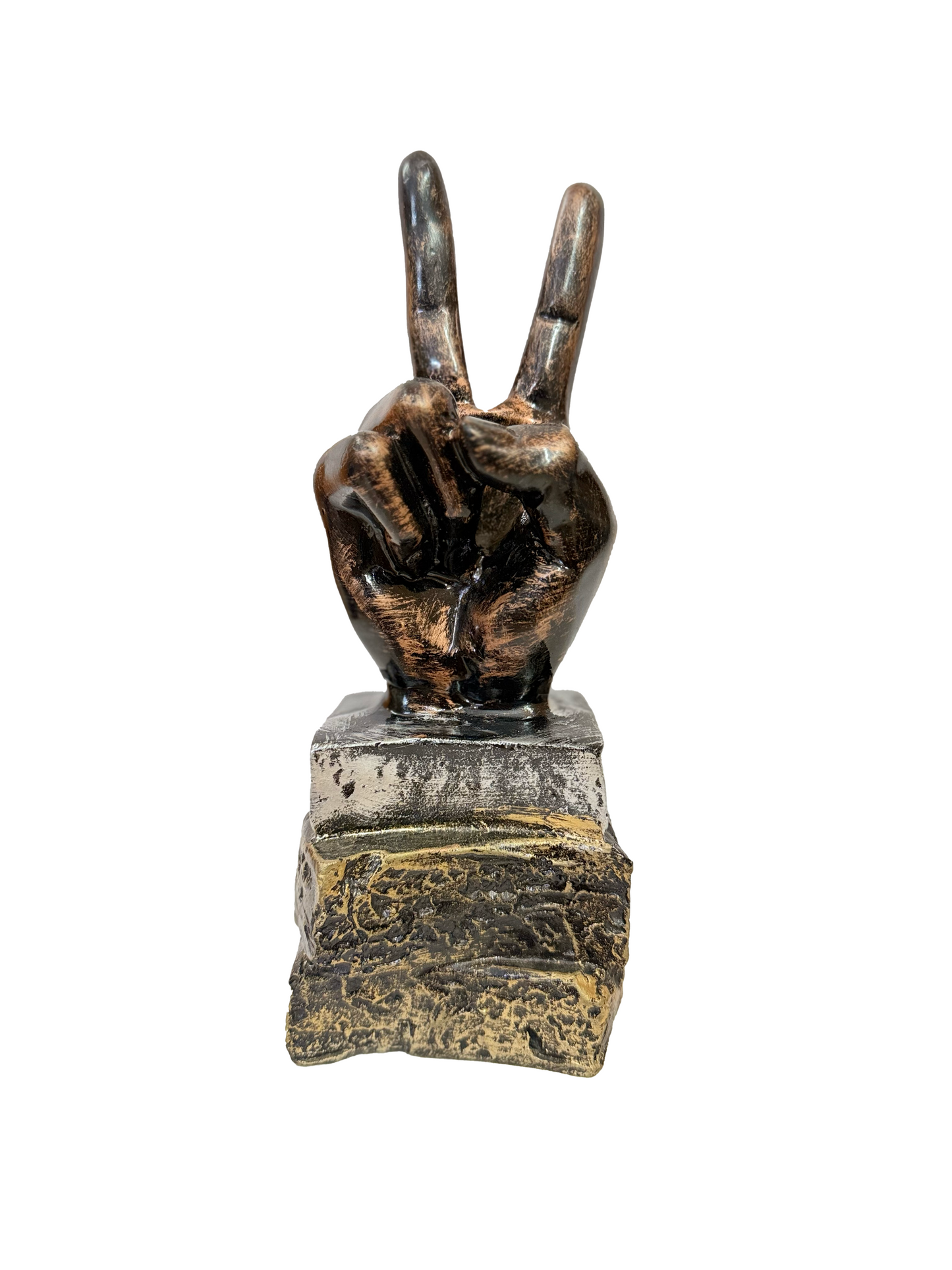 Manifested Decor Thumbs Up Sign & Buddha Palm Showpiece - Spiritual & Modern Home Decor, Motivational Hand Gesture Statue, Meditation & Positive Energy Sculpture for Living Room, Office, or Gifts