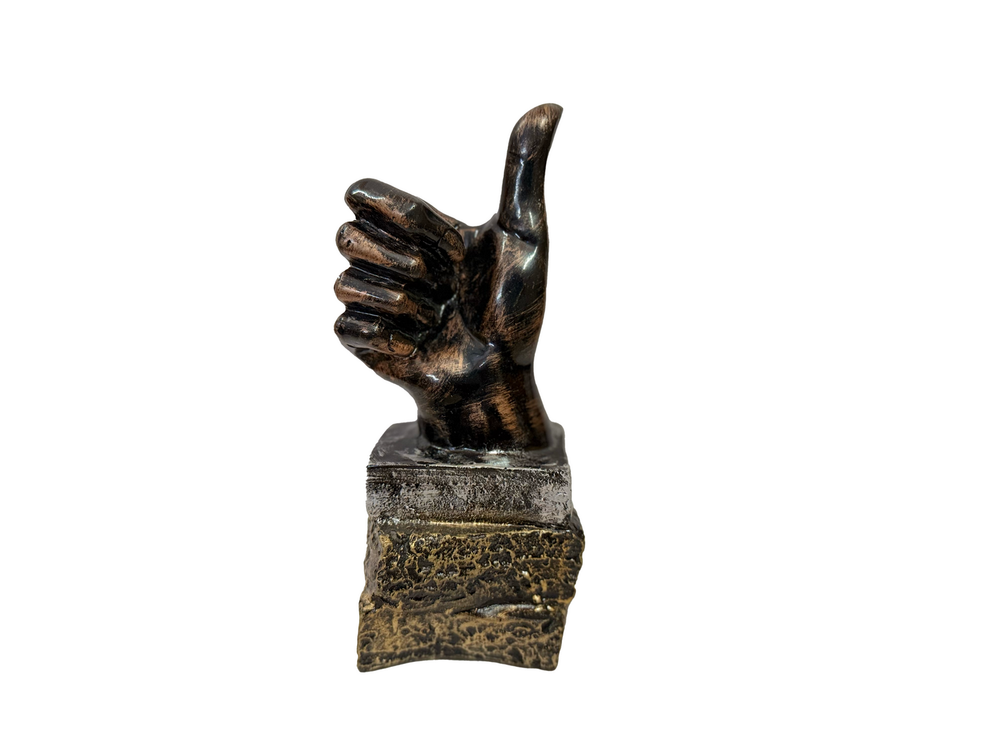 Manifested Decor Thumbs Up Sign & Buddha Palm Showpiece - Spiritual & Modern Home Decor, Motivational Hand Gesture Statue, Meditation & Positive Energy Sculpture for Living Room, Office, or Gifts