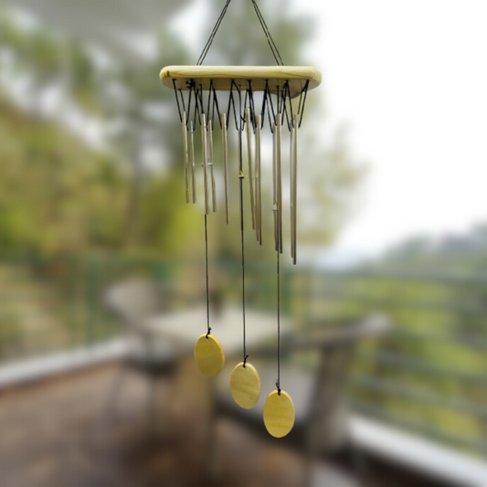Manifested Decor - Wind Chimes for Home Positive Energy - Hanging Bells for Home Decoration and Balcony Decor with Melody Sound (14-Pipe) - Home Decor Items