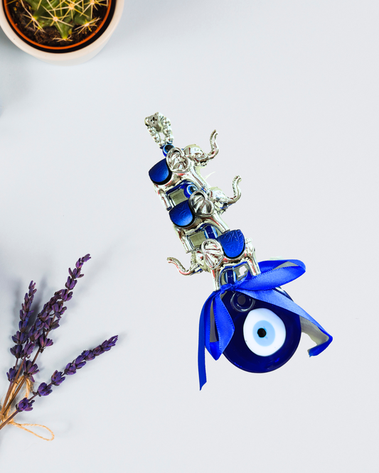 Manifested Decor Evil Eye Wall Hanging – Protection Charm | Elephant, Owl, Om & Horse Variants for Home & Office