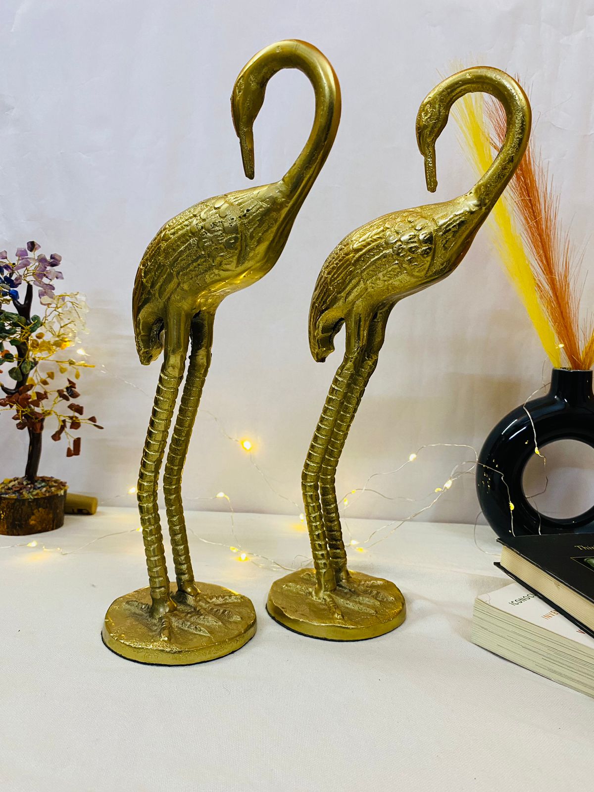 Manifested Decor Metal Ducks | Swan Showpiece - Statue for Home, Table, Office Desk Decoration-Gift for him her Couple Anniversary Birthday Valentine (Set of 2)