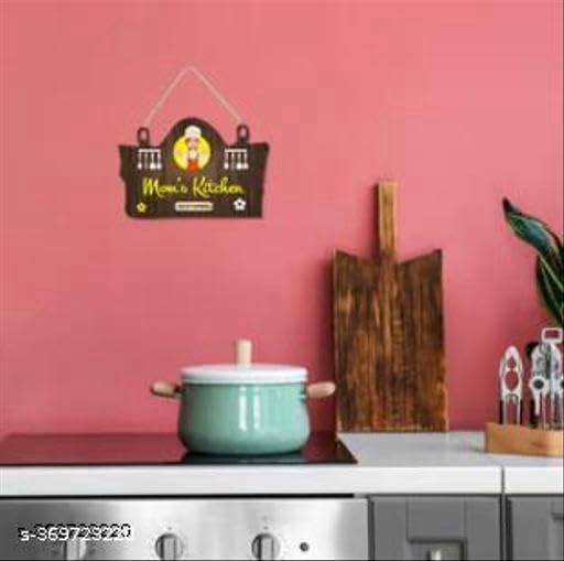 Mom's Kitchen 24x7 | Wooden Wall Hanging Decor | 11.05x7 Inches | Perfect Rustic Decor for Every Kitchen | Wall Hanging for Mothers | Mother`s Day Gifts | Wall Hanging | Wall Hanging for Home Décor