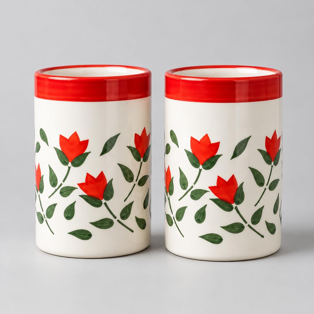 Ceramic Cylindrical Cup Set of 2 – view 5