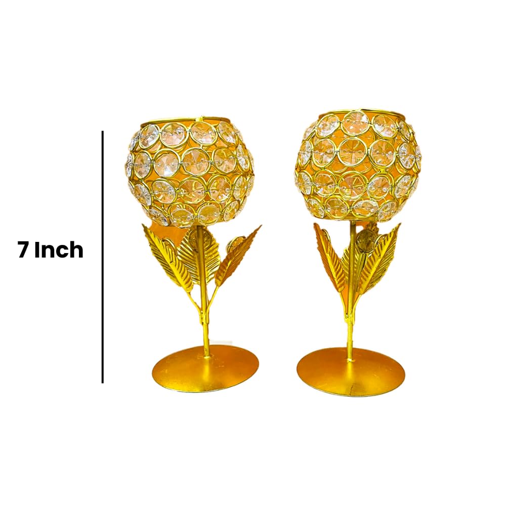 Crystal Candle Holder Tea Light Stand – view 3