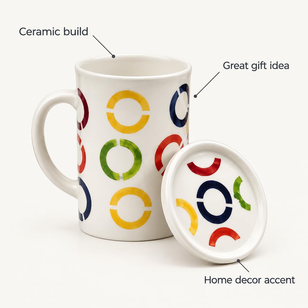 Ceramic Coffee Mug with Lid – view 6