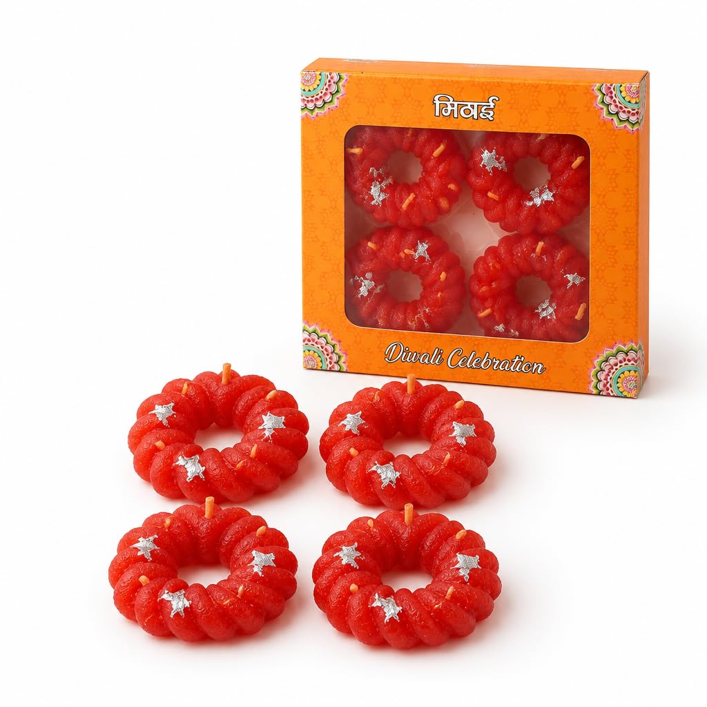 Decorative Imarti Mithai Candles – view 2