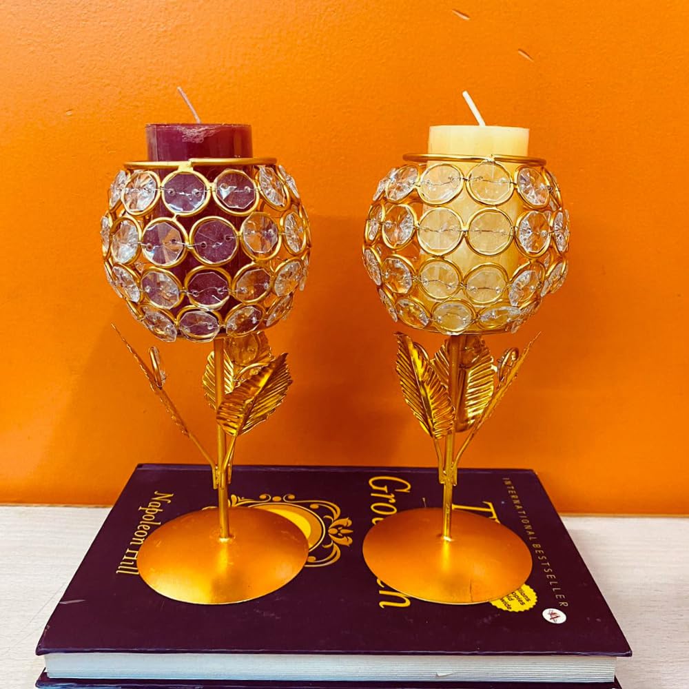 Crystal Candle Holder Tea Light Stand – view 5