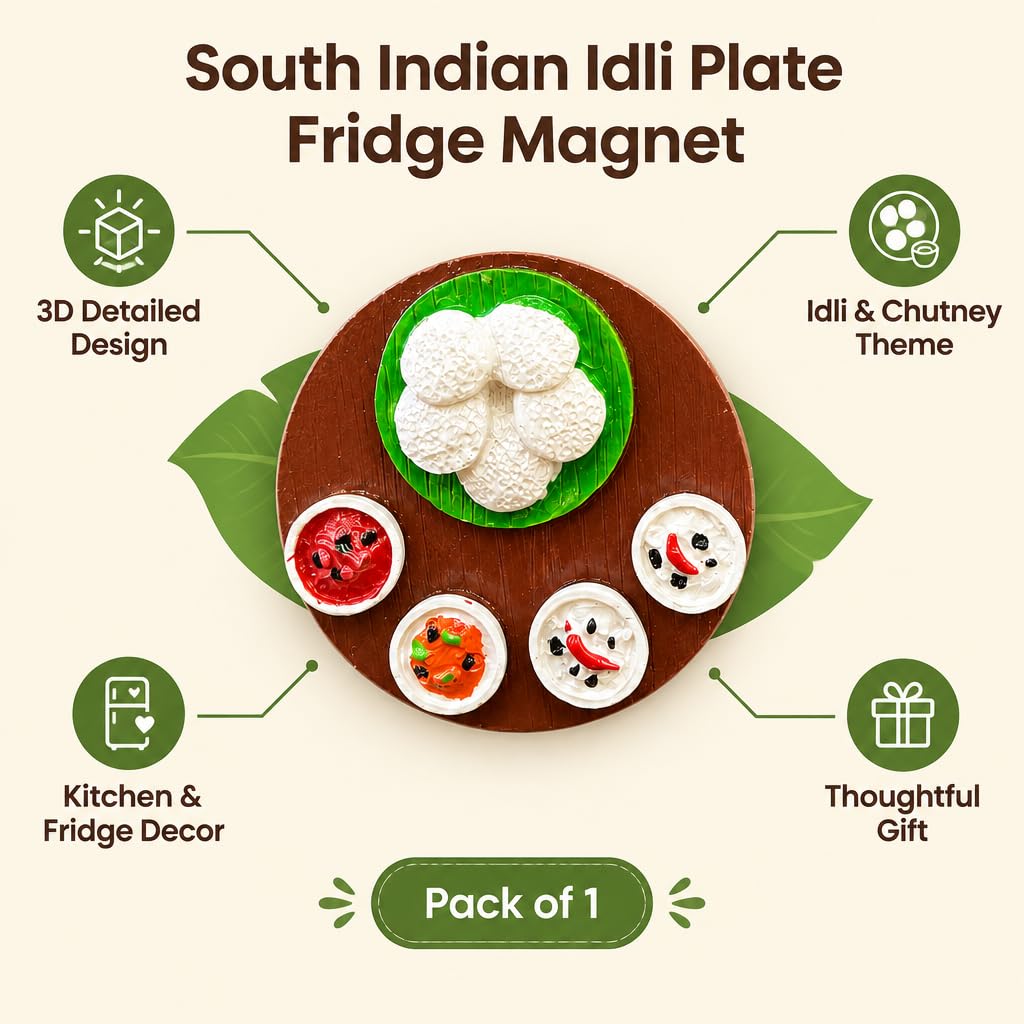 Indian Food Fridge Magnet – view 3