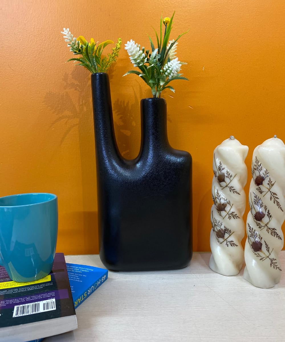 Manifested Decor - Ceramic Jug Vase for Modern Home Decor, Big Size Pots for Homes, Table Center Piece, Olive Plant, Wedding, Living Room, Bookshelf, Bedroom, Office