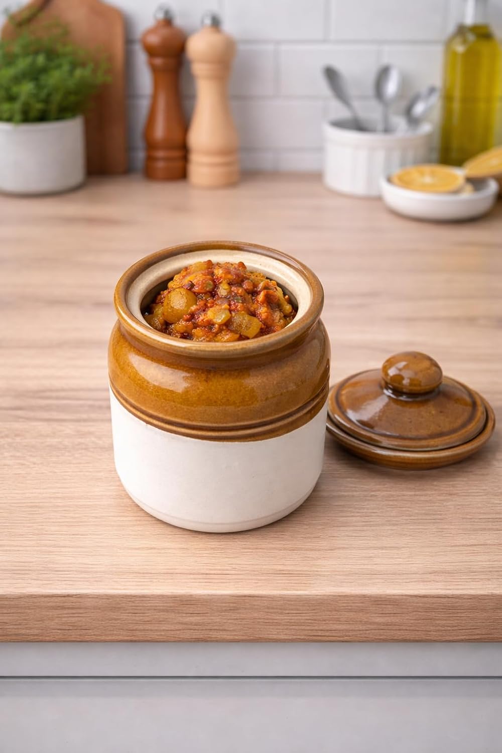 Ceramic Storage Jar with Lid – view 2