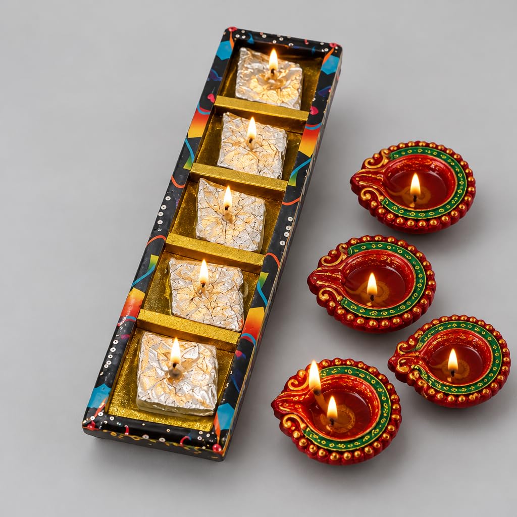 Decorative Kaju Katli Candle Set – view 3