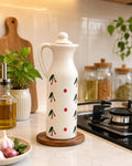 Ceramic Oil Dispenser Bottle with Lid
