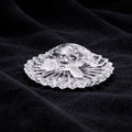 Crystal Glass Turtle Figurine on Lotus Base