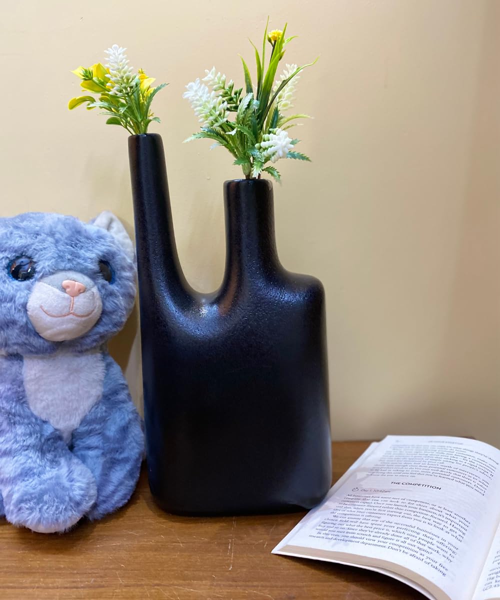 Manifested Decor - Ceramic Jug Vase for Modern Home Decor, Big Size Pots for Homes, Table Center Piece, Olive Plant, Wedding, Living Room, Bookshelf, Bedroom, Office