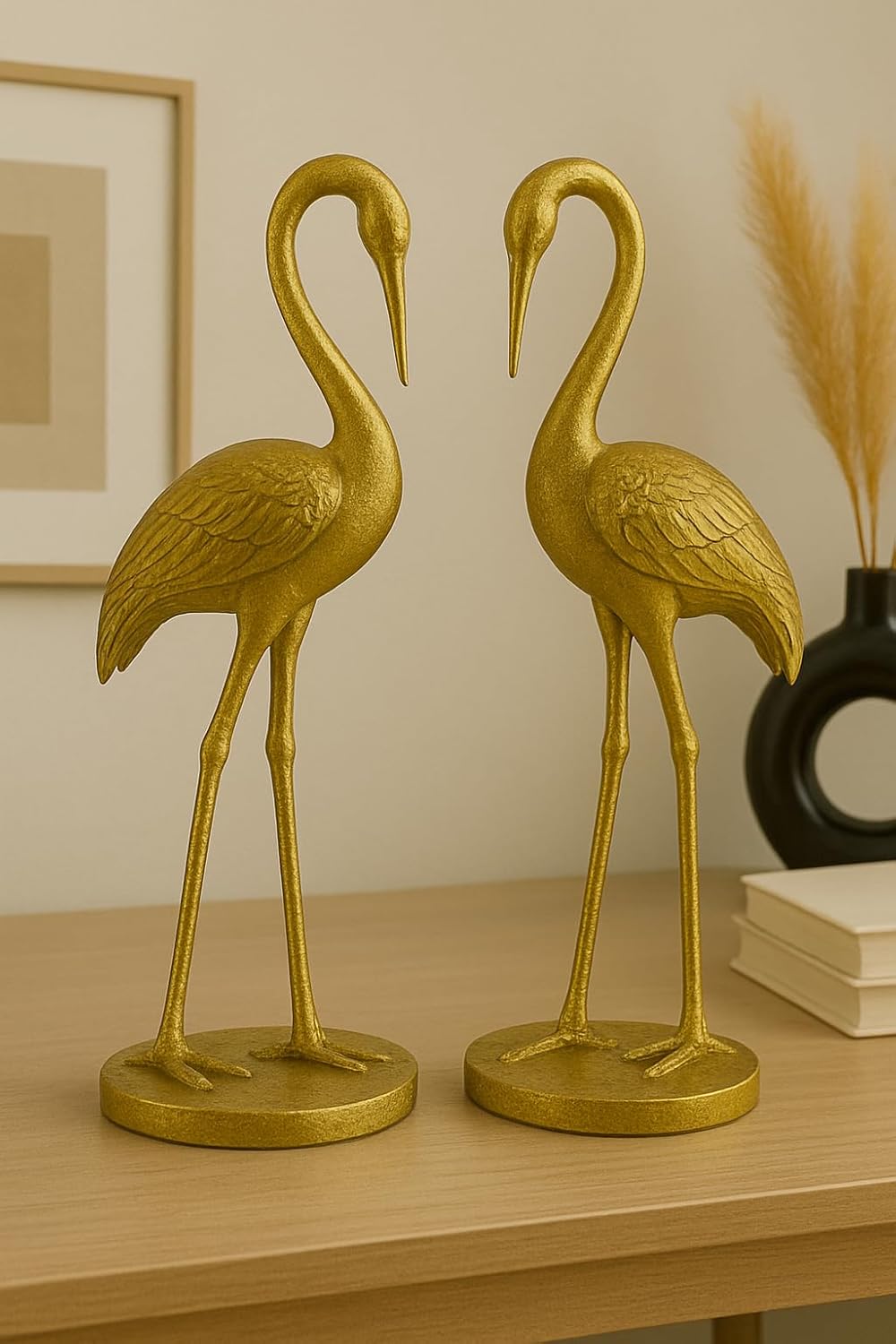 Manifested Decor Metal Ducks | Swan Showpiece - Statue for Home, Table, Office Desk Decoration-Gift for him her Couple Anniversary Birthday Valentine (Set of 2)
