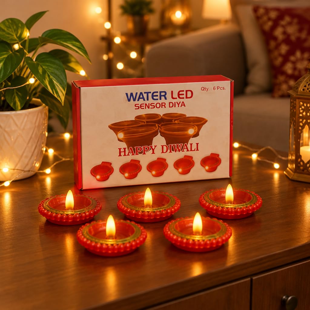 Water LED Sensor Diya for Diwali Decoration – view 5