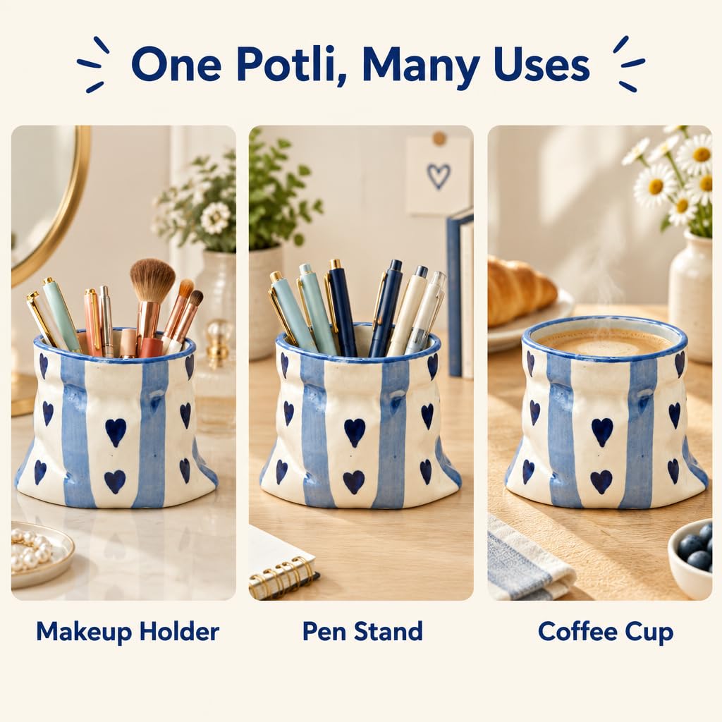 Ceramic Pen and Makeup Brush Holder – view 6