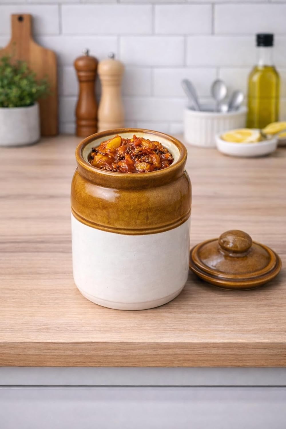 Ceramic Storage Jar with Lid