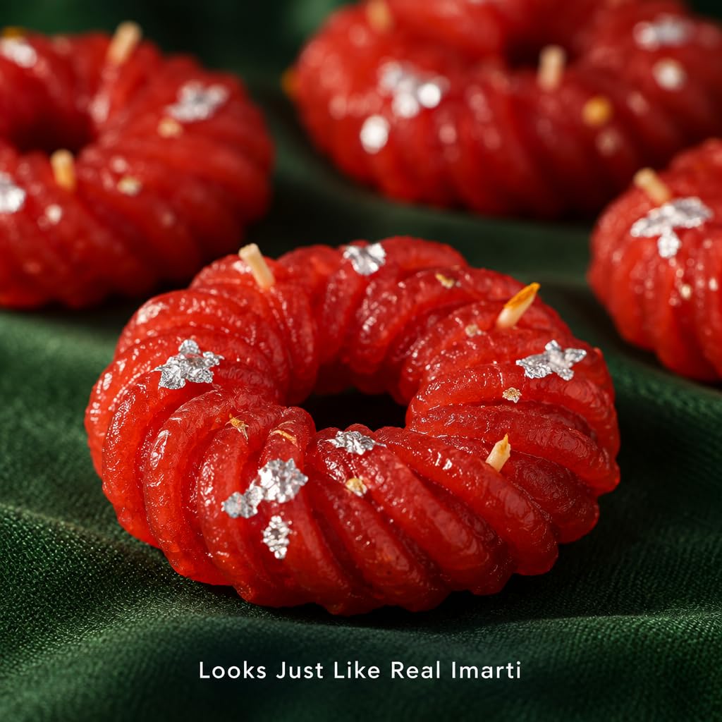 Decorative Imarti Mithai Candles – view 7