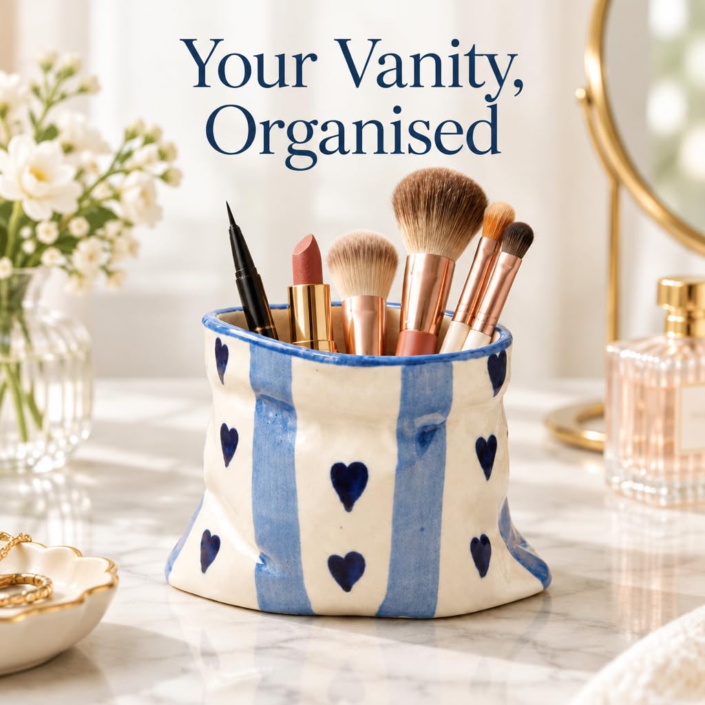 Ceramic Pen and Makeup Brush Holder – view 3