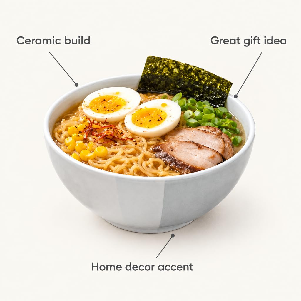 Ceramic Ramen Bowl, Blue – view 6