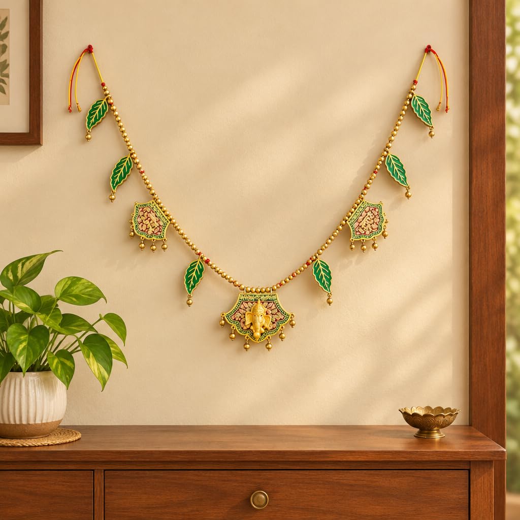 Ganesha Door Toran Bandhanwar with Beads – view 4