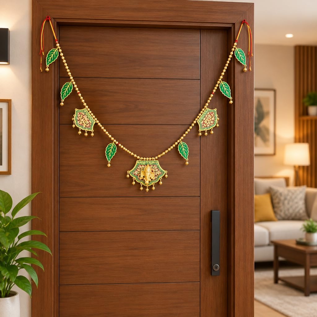 Ganesha Door Toran Bandhanwar with Beads – view 2