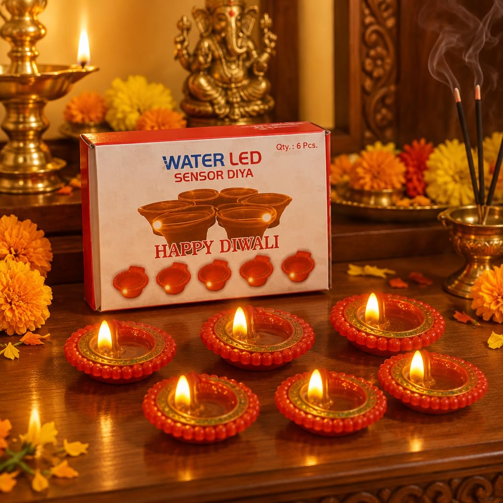 Water LED Sensor Diya for Diwali Decoration – view 3