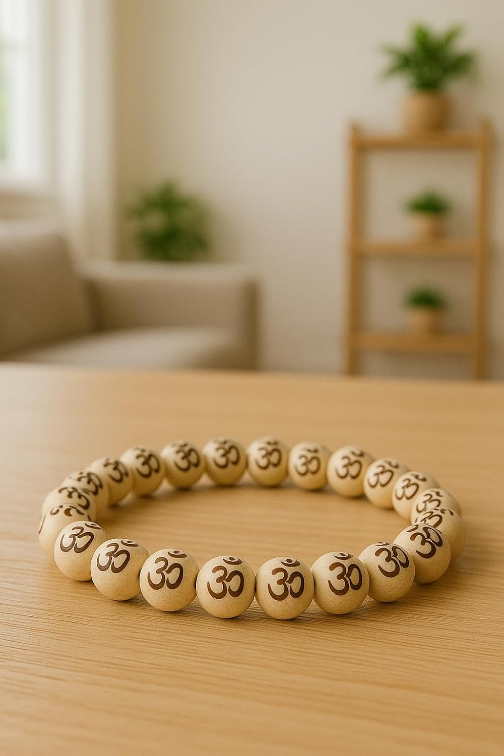 Om Symbol Spiritual Beaded Bracelet – view 3