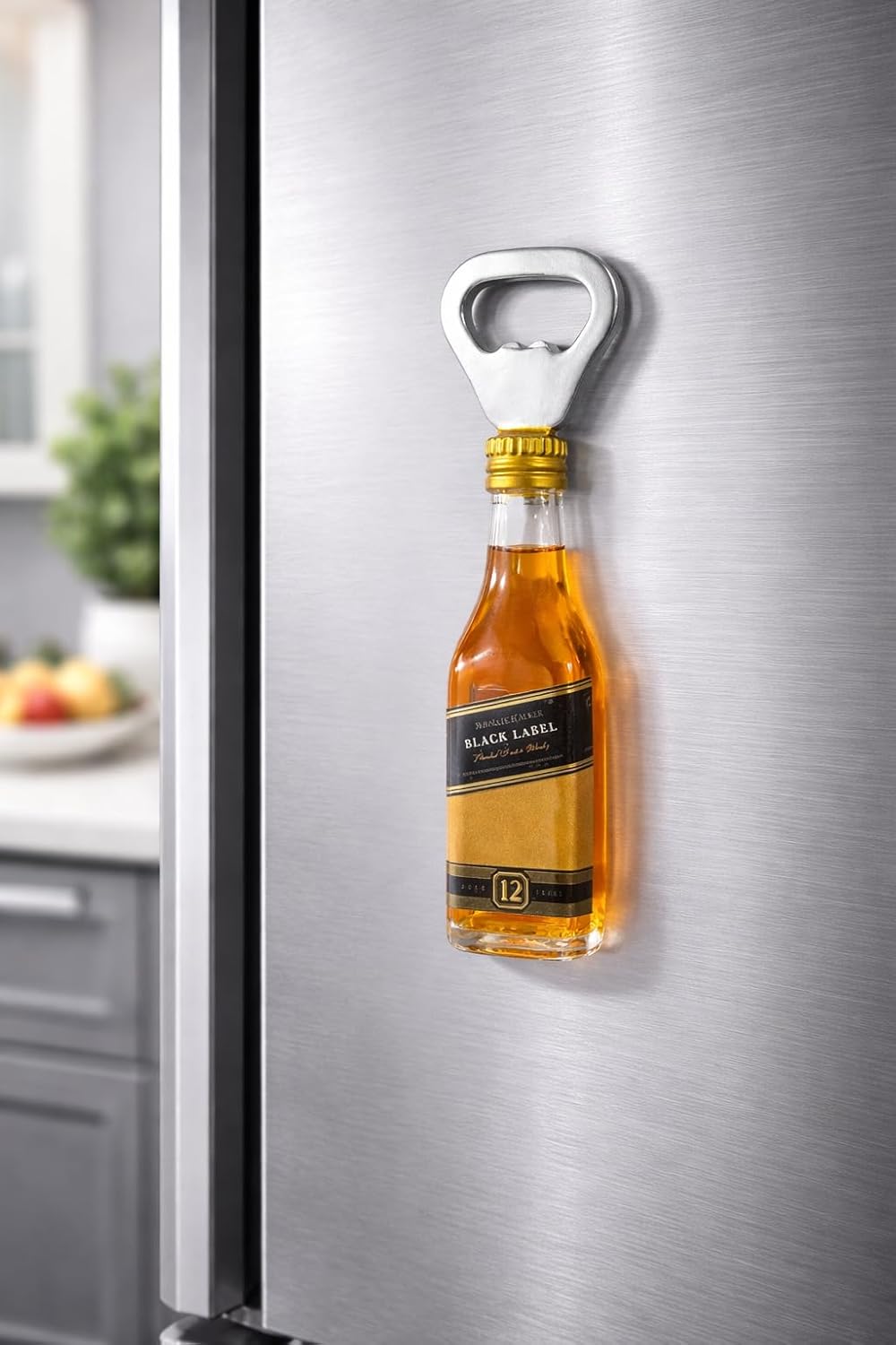 Manifested Decor Bottle Opener Magnet (Black Label)