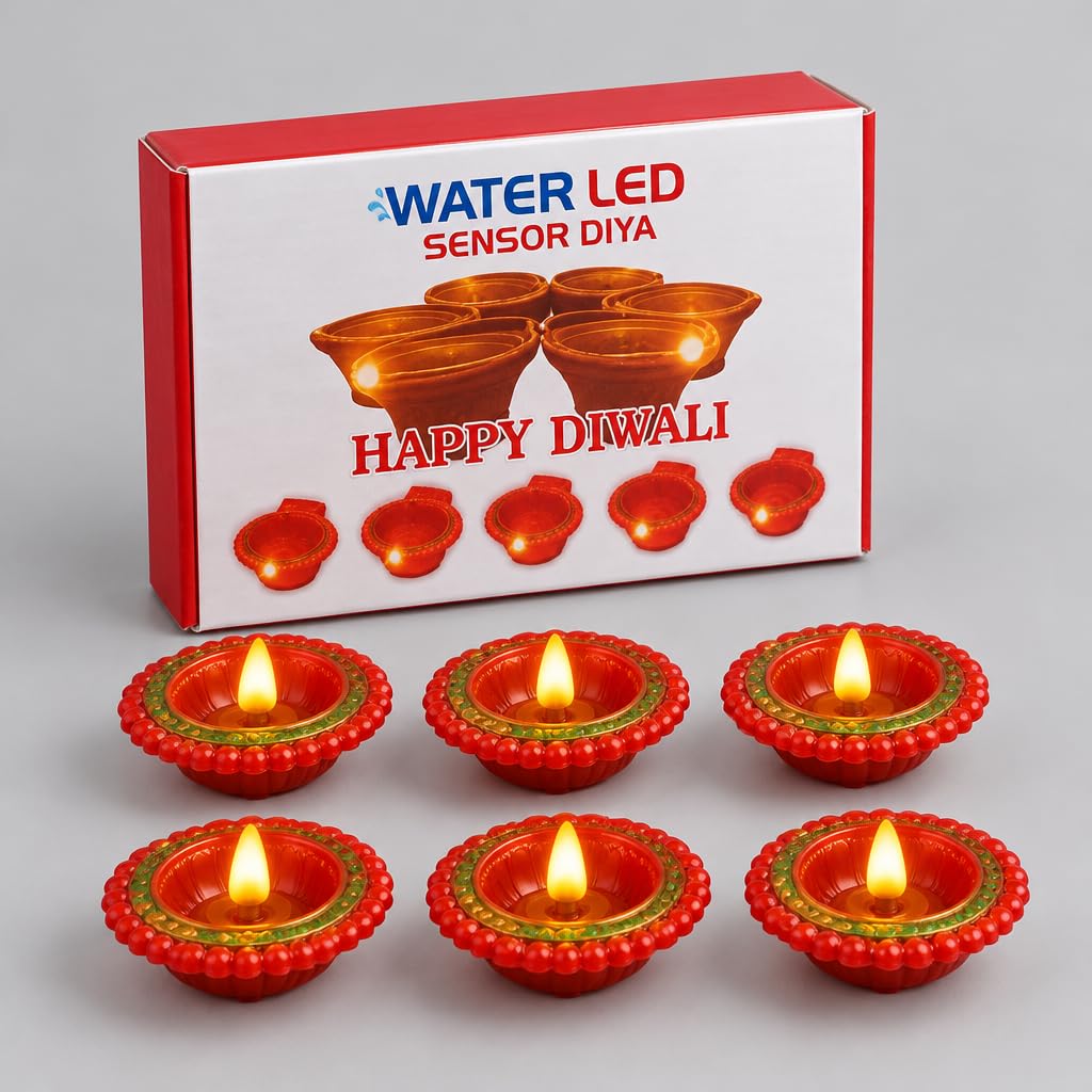 Water LED Sensor Diya for Diwali Decoration – view 4