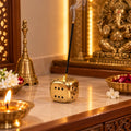 Brass Dice Incense Stick Holder