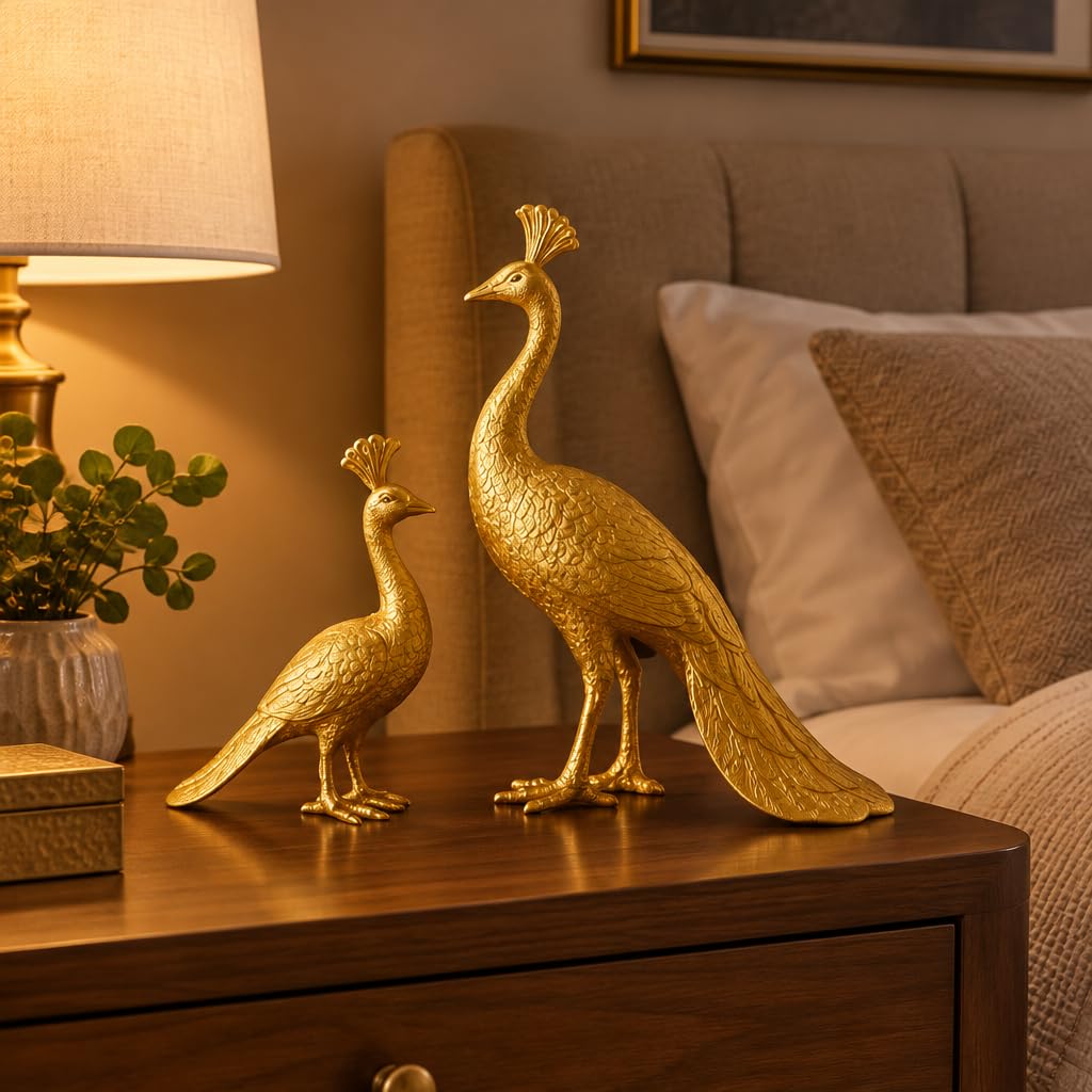 Gold Peacock Figurines Set – view 5
