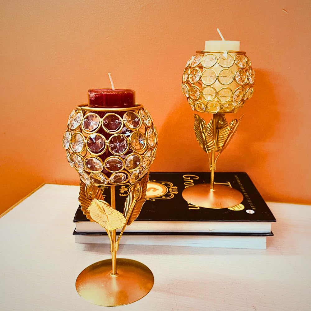 Crystal Candle Holder Tea Light Stand – view 6