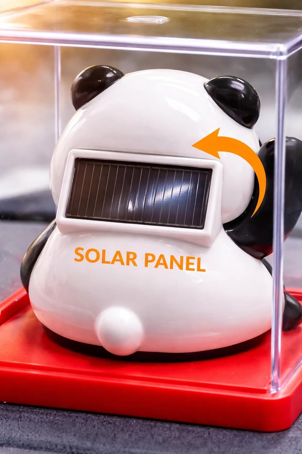 Solar Powered Lucky Panda Figurine – view 3