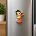 Tibetan Doll Figurine Fridge Magnet, Resin
