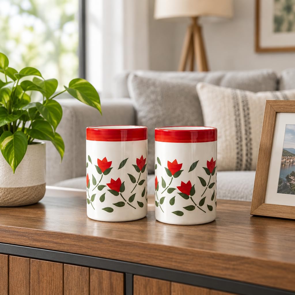 Ceramic Cylindrical Cup Set of 2 – view 4