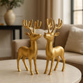 Decorative Gold Reindeer Figurines