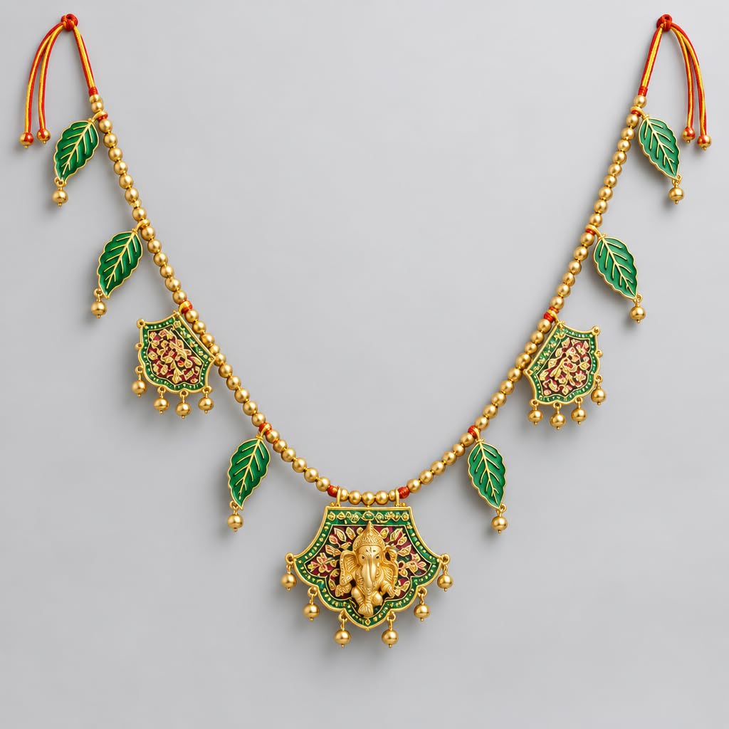 Ganesha Door Toran Bandhanwar with Beads – view 5