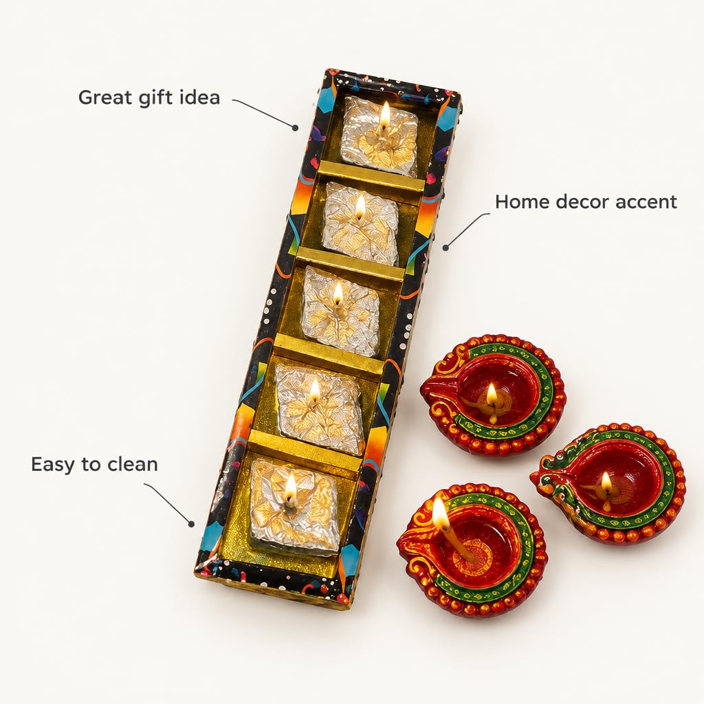 Decorative Kaju Katli Candle Set – view 5