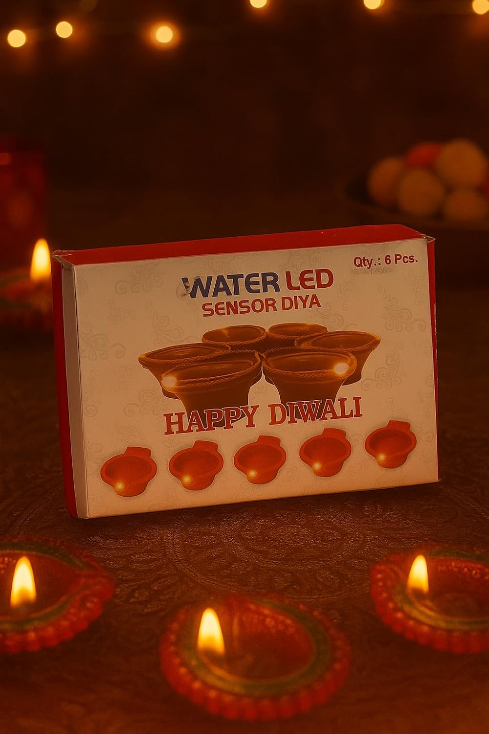 Water LED Sensor Diya for Diwali Decoration – view 2