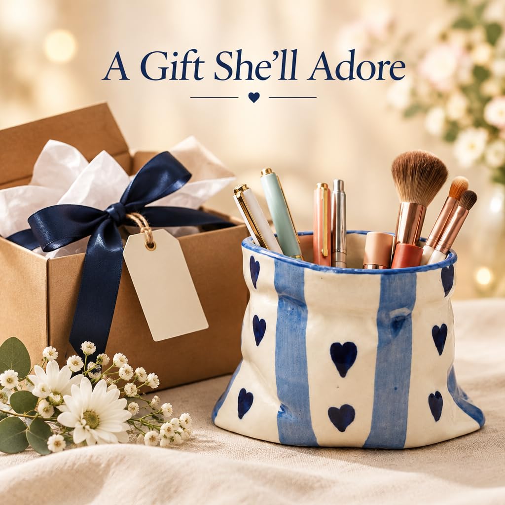 Ceramic Pen and Makeup Brush Holder – view 7