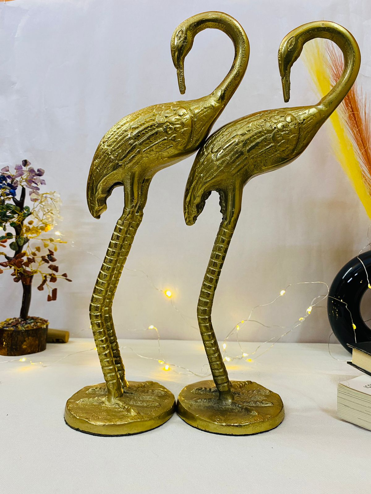 Manifested Decor Metal Ducks | Swan Showpiece - Statue for Home, Table, Office Desk Decoration-Gift for him her Couple Anniversary Birthday Valentine (Set of 2)