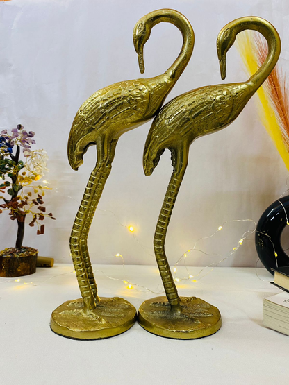 Manifested Decor Metal Ducks | Swan Showpiece - Statue for Home, Table, Office Desk Decoration-Gift for him her Couple Anniversary Birthday Valentine (Set of 2)