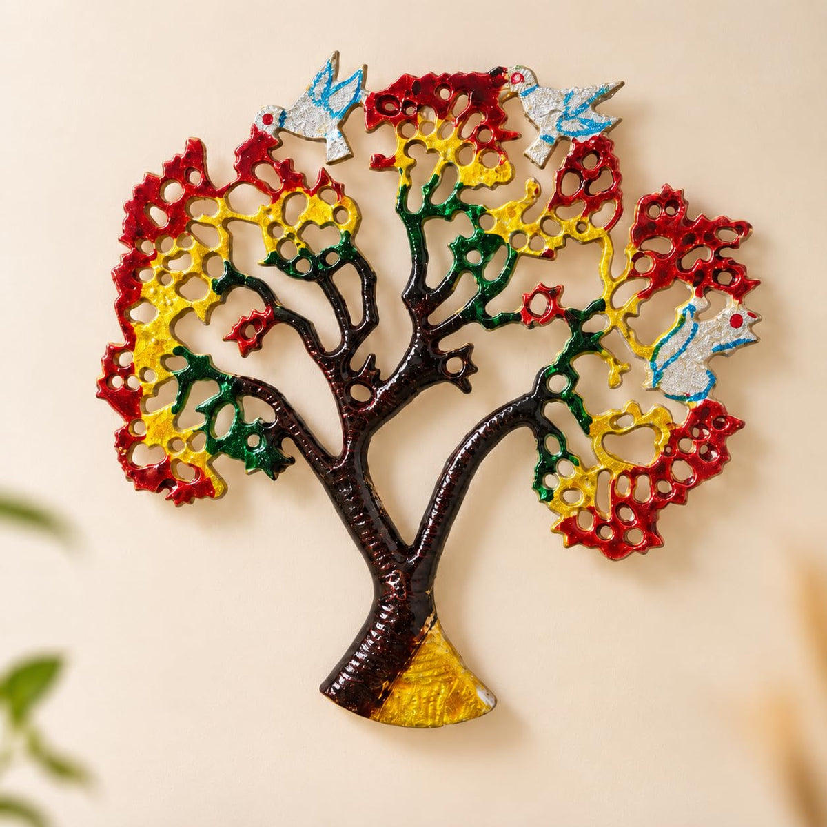 Tree of Life Metal Wall Art with Birds