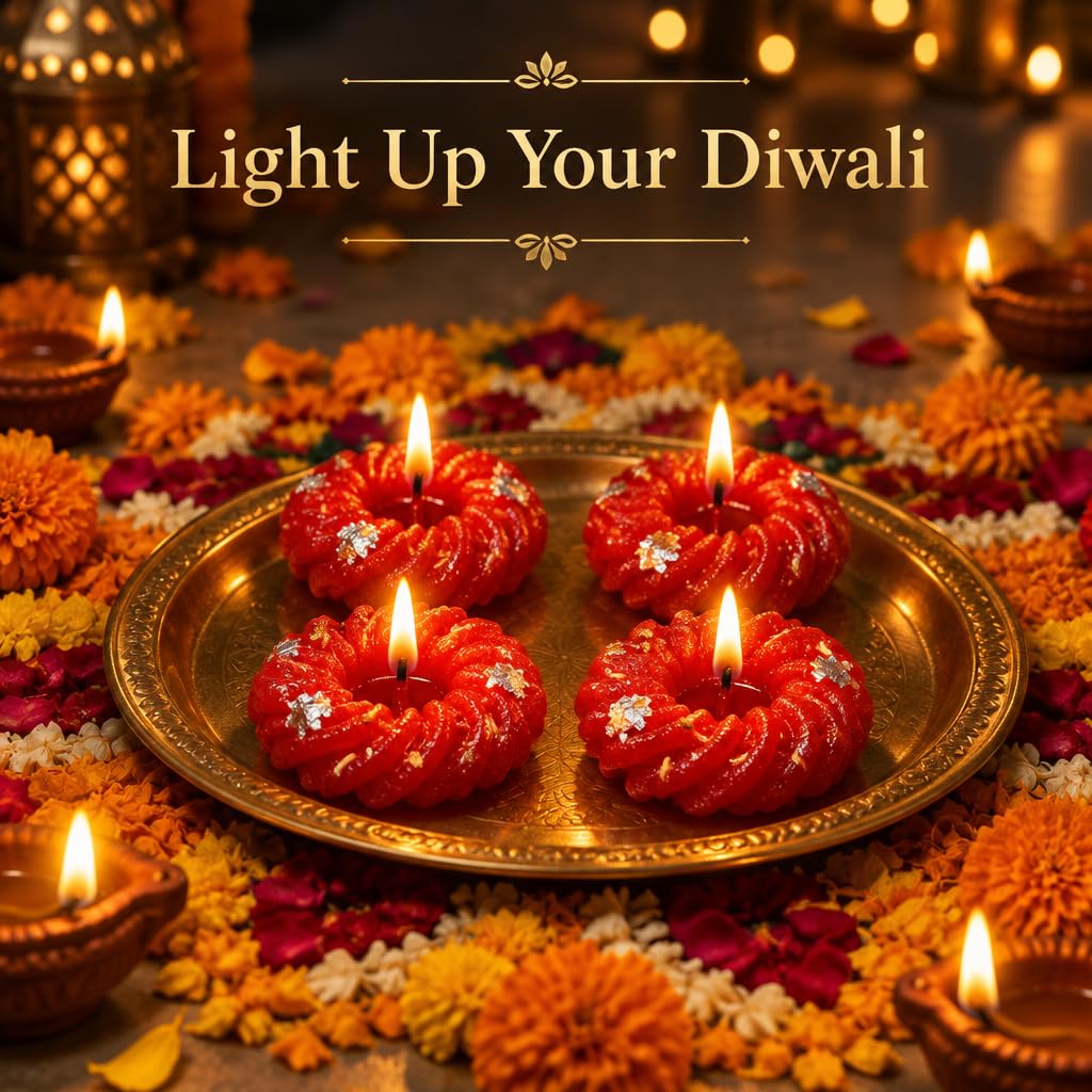 Decorative Imarti Mithai Candles – view 4
