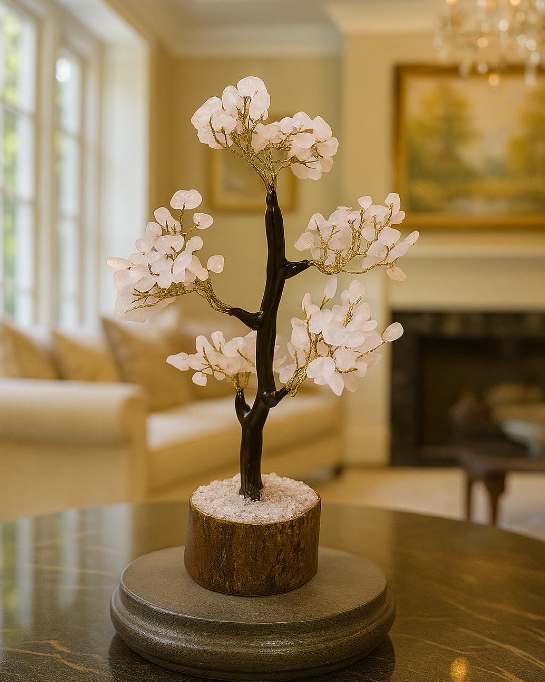 Manifested Decor 7 Chakra Crystal Tree of Life| Positive Energy, Good Luck, Chakra Activation | Natural Healing Gemstones MoneyTree Feng Shui, Spiritual Gift, Home Decor (Chakra Multicolor)