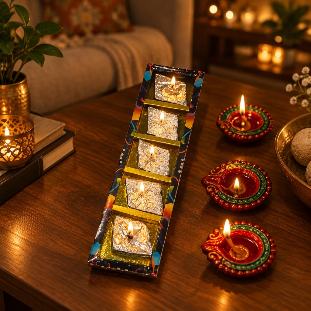 Decorative Kaju Katli Candle Set – view 2