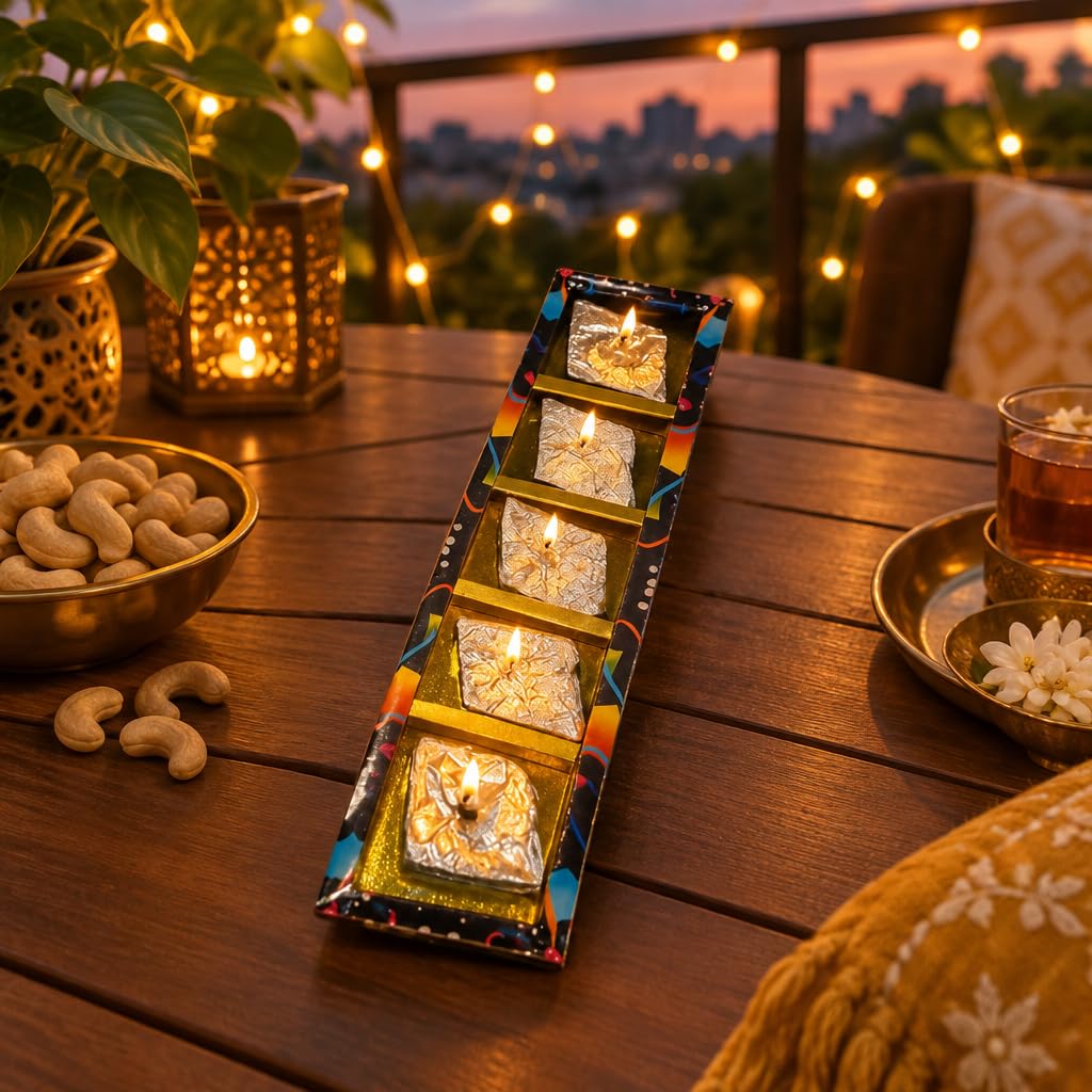 Decorative Kaju Katli Candle Set – view 4