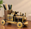 Vintage Steam Engine Pen Holder